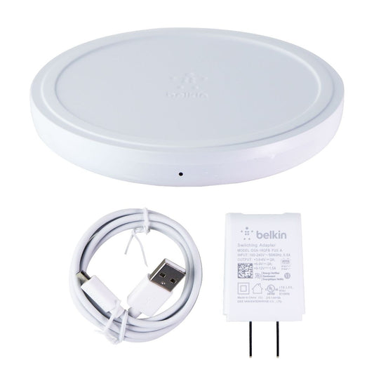 Belkin Boost Up 10-Watt Wireless Charging Pad for Apple, Samsung & More - White Cell Phone - Chargers & Cradles Belkin    - Simple Cell Bulk Wholesale Pricing - USA Seller