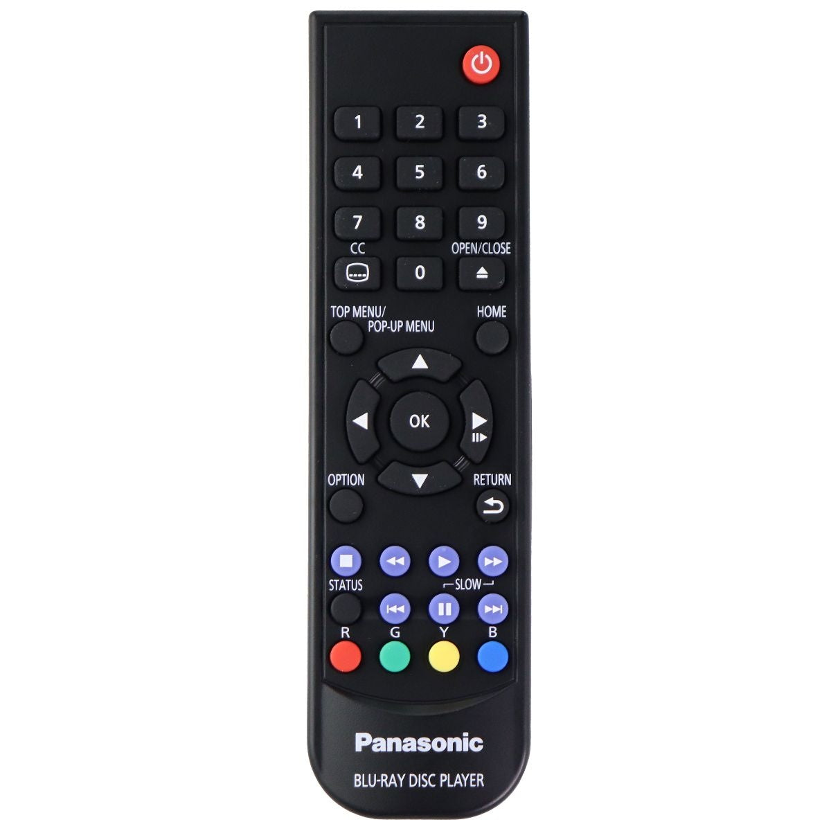 Panasonic Remote Control (N2QAYA000217) for Select Blu-Ray Disc Player - Black TV, Video & Audio Accessories - Remote Controls Panasonic - Simple Cell Bulk Wholesale Pricing - USA Seller