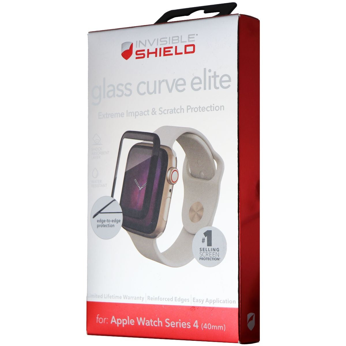 ZAGG Glass Curve Elite Screen Protector for Apple Watch Series 4 (40mm) Smart Watch Accessories - Screen Protectors Zagg - Simple Cell Bulk Wholesale Pricing - USA Seller
