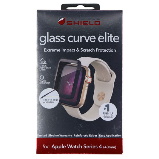 ZAGG Glass Curve Elite Screen Protector for Apple Watch Series 4 (40mm) Smart Watch Accessories - Screen Protectors Zagg - Simple Cell Bulk Wholesale Pricing - USA Seller