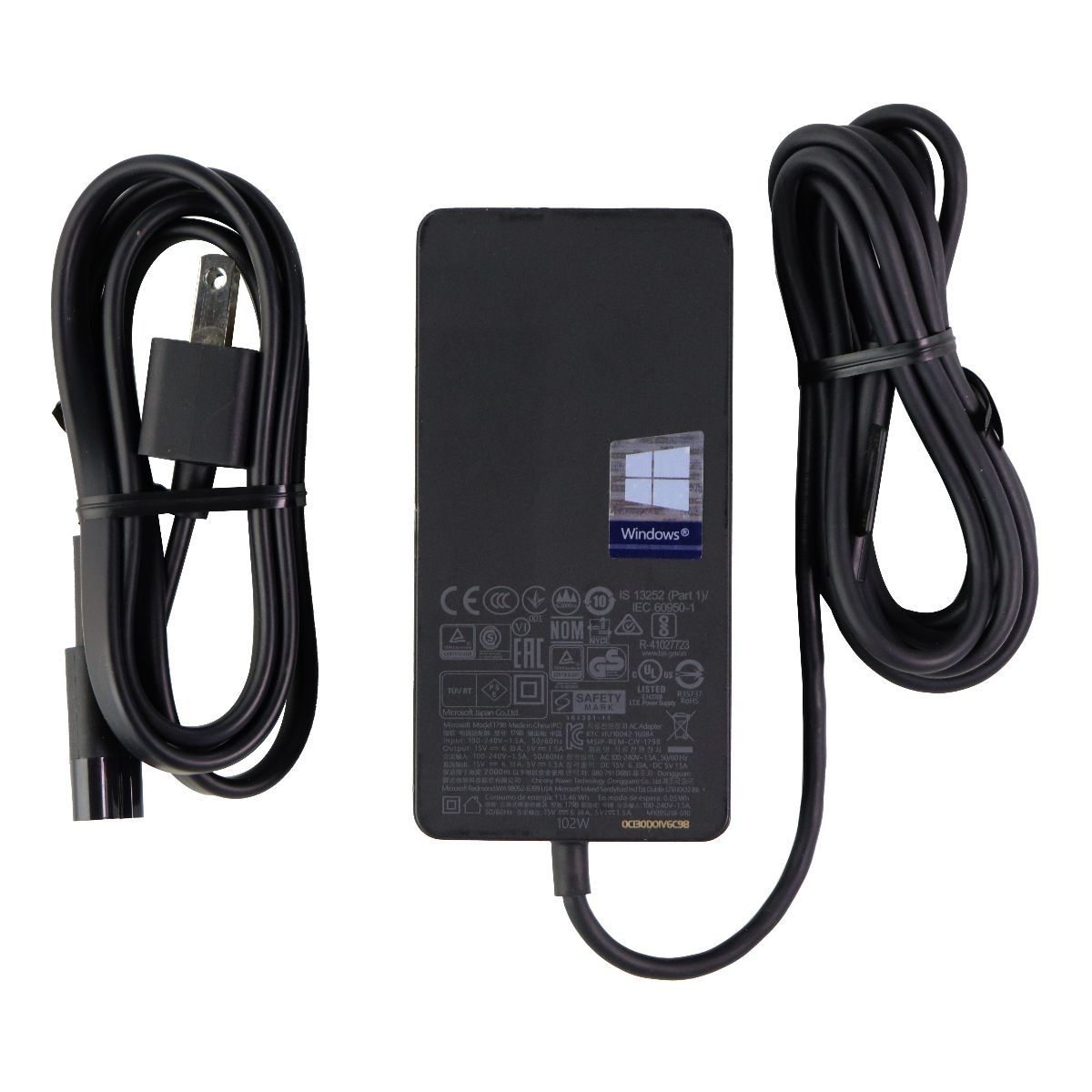 Microsoft Surface 102W OEM Power Supply with Extra USB Port - Black (1798) Computer Accessories - Laptop Power Adapters/Chargers Microsoft - Simple Cell Bulk Wholesale Pricing - USA Seller