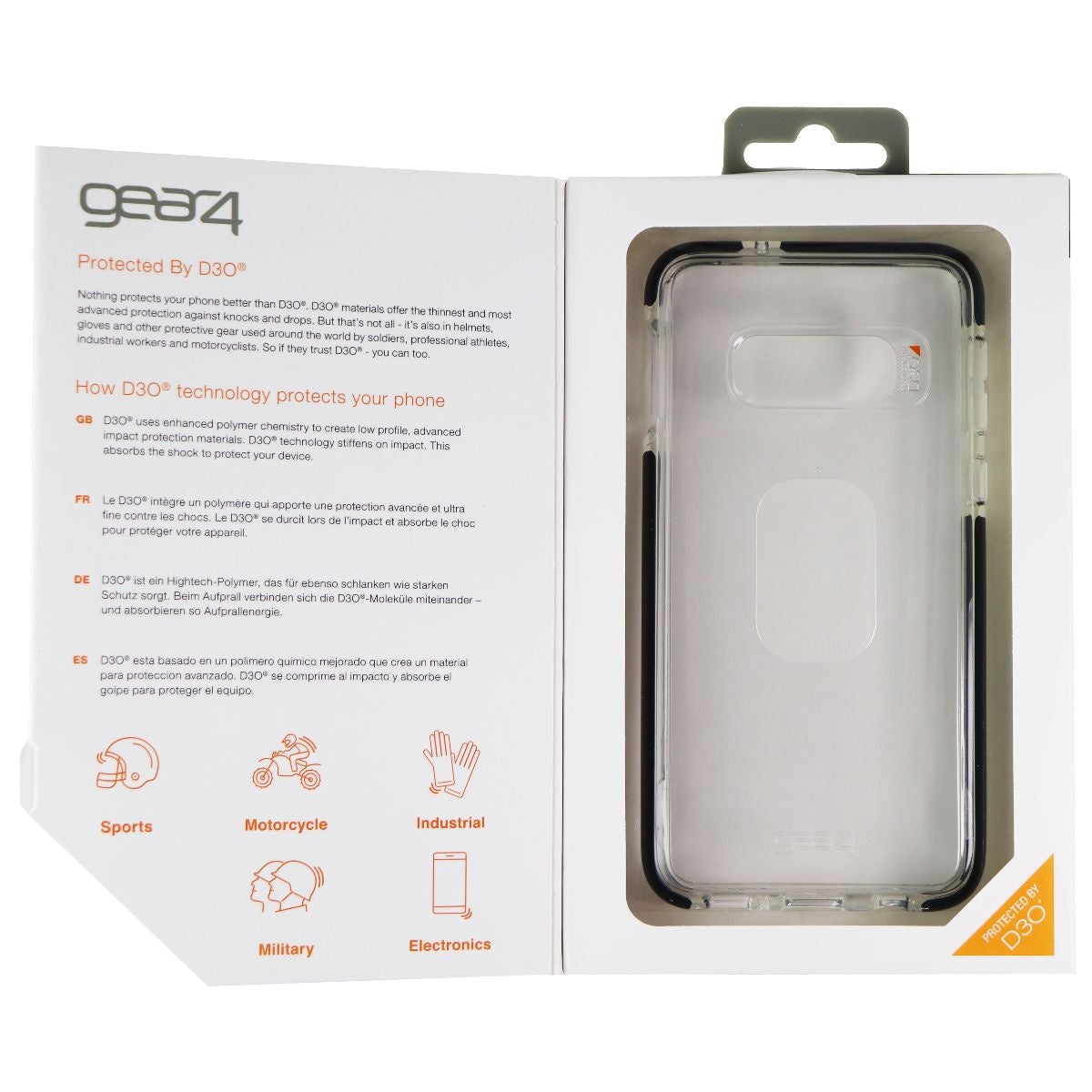 ZAGG Piccadilly Series Hybrid Case for Samsung Galaxy S10e - Clear/Black