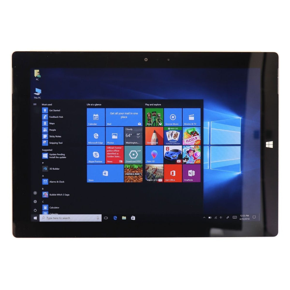 Microsoft Surface 3 (1657) 10.8 (Wi-Fi + LTE) Intel Atom Tablet - 64GB ...