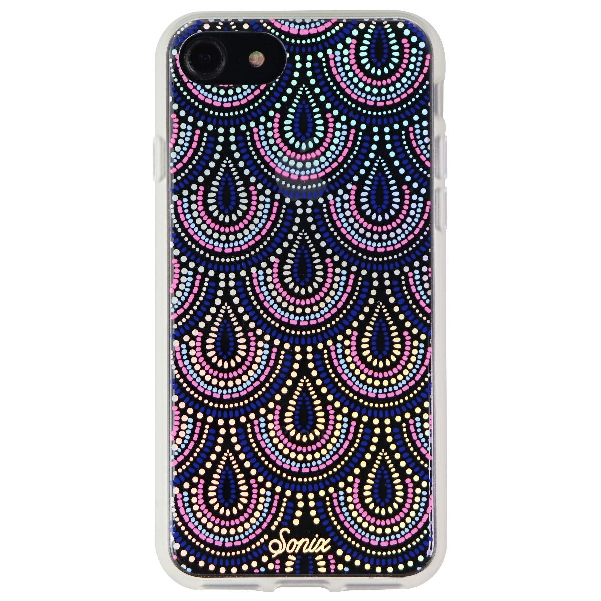 Sonix Clear Coat Series Hybrid Case for Apple iPhone 8/7 - Tinsley Pink and Blue