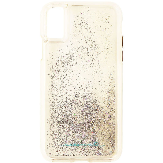 Case-Mate Waterfall Series Liquid Glitter Case for iPhone Xs & X - Clear/Silver Cell Phone - Cases, Covers & Skins Case-Mate    - Simple Cell Bulk Wholesale Pricing - USA Seller
