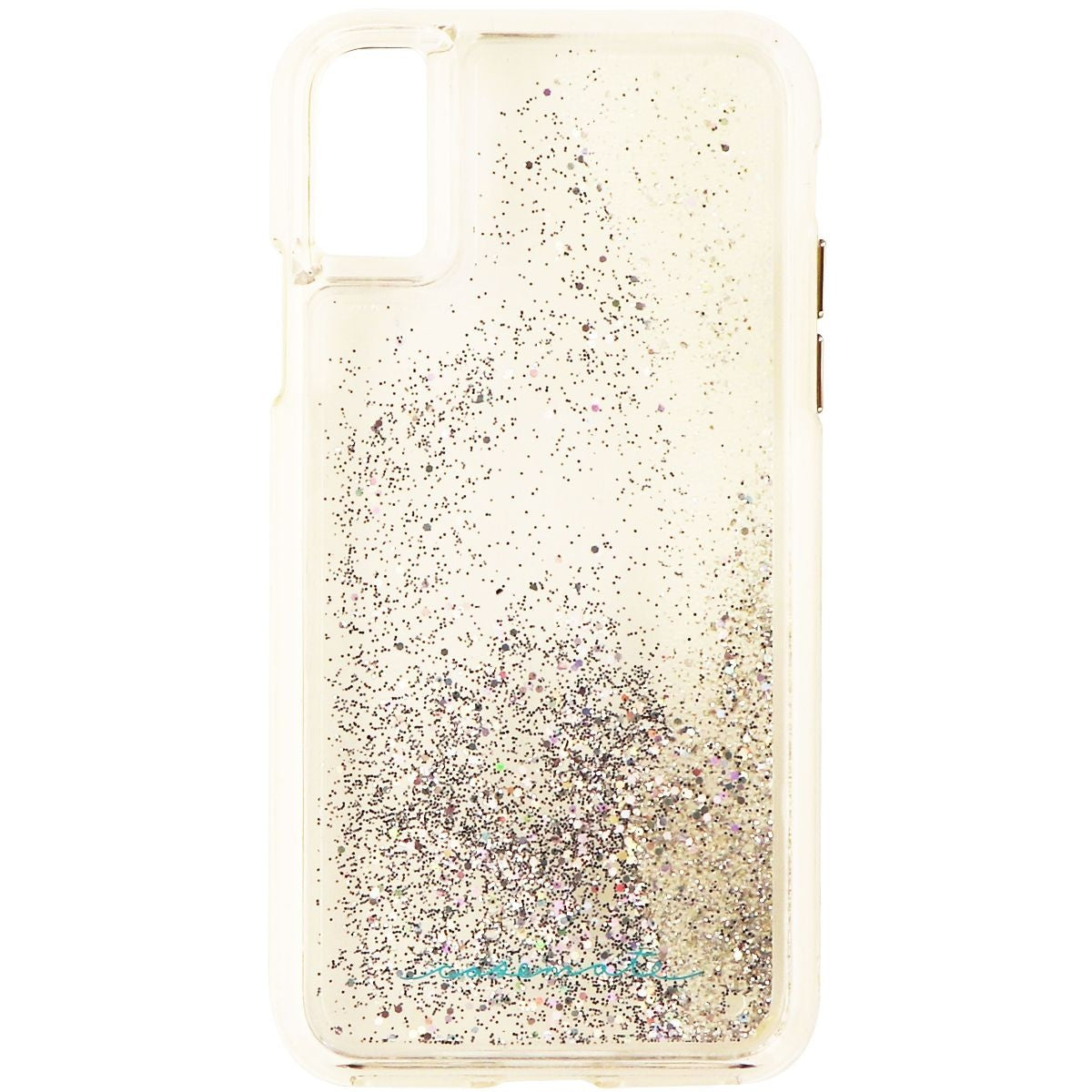 Case-Mate Waterfall Series Liquid Glitter Case for iPhone Xs & X - Clear/Silver Cell Phone - Cases, Covers & Skins Case-Mate - Simple Cell Bulk Wholesale Pricing - USA Seller