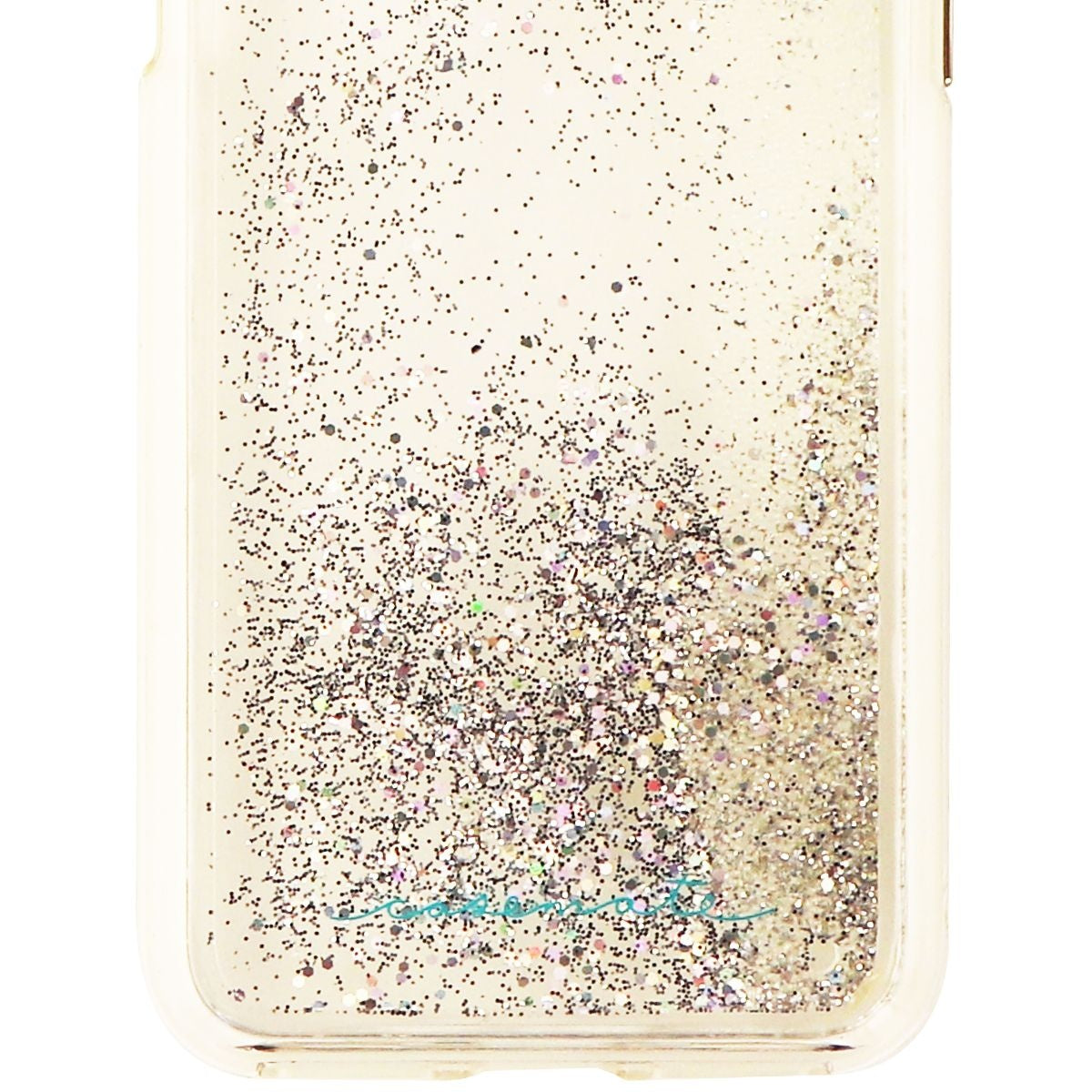 Case-Mate Waterfall Series Liquid Glitter Case for iPhone Xs & X - Clear/Silver Cell Phone - Cases, Covers & Skins Case-Mate    - Simple Cell Bulk Wholesale Pricing - USA Seller