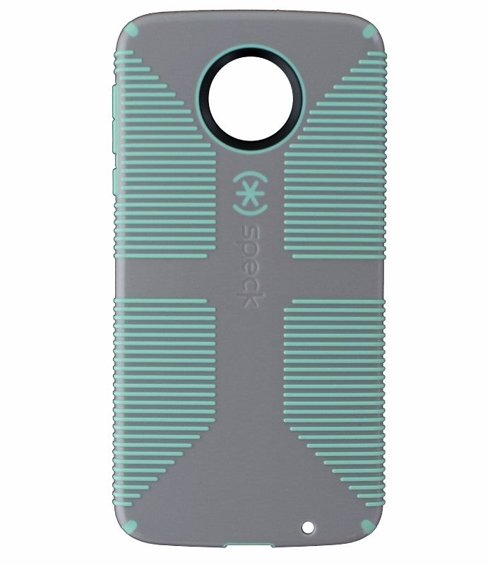 Speck CandyShell Grip Series Hardshell Case for Moto Z Droid - Gray/Light Green Cell Phone - Cases, Covers & Skins Speck    - Simple Cell Bulk Wholesale Pricing - USA Seller