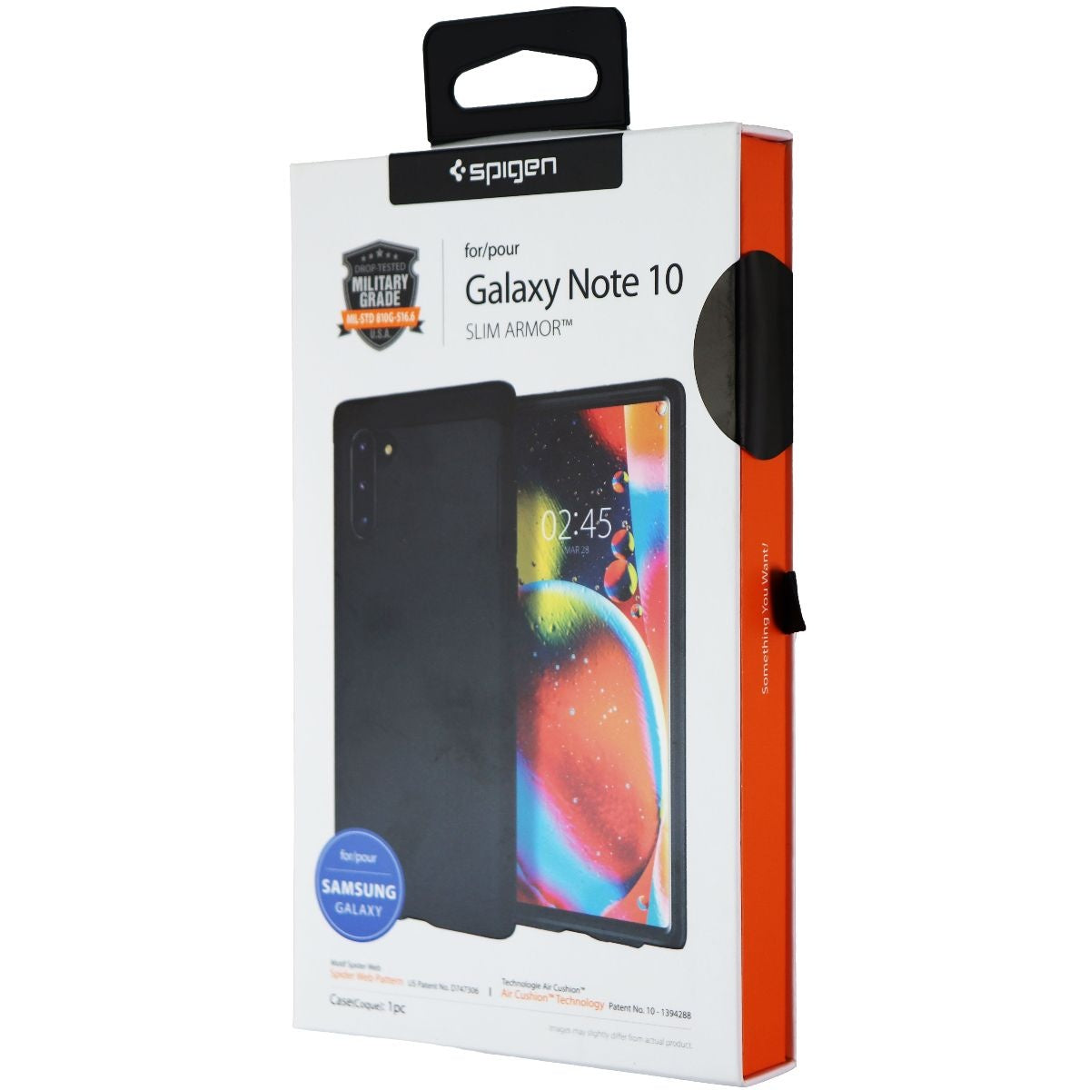 Spigen Slim Armor Case with Kickstand for Samsung Galaxy Note10 - Black Cell Phone - Cases, Covers & Skins Spigen - Simple Cell Bulk Wholesale Pricing - USA Seller
