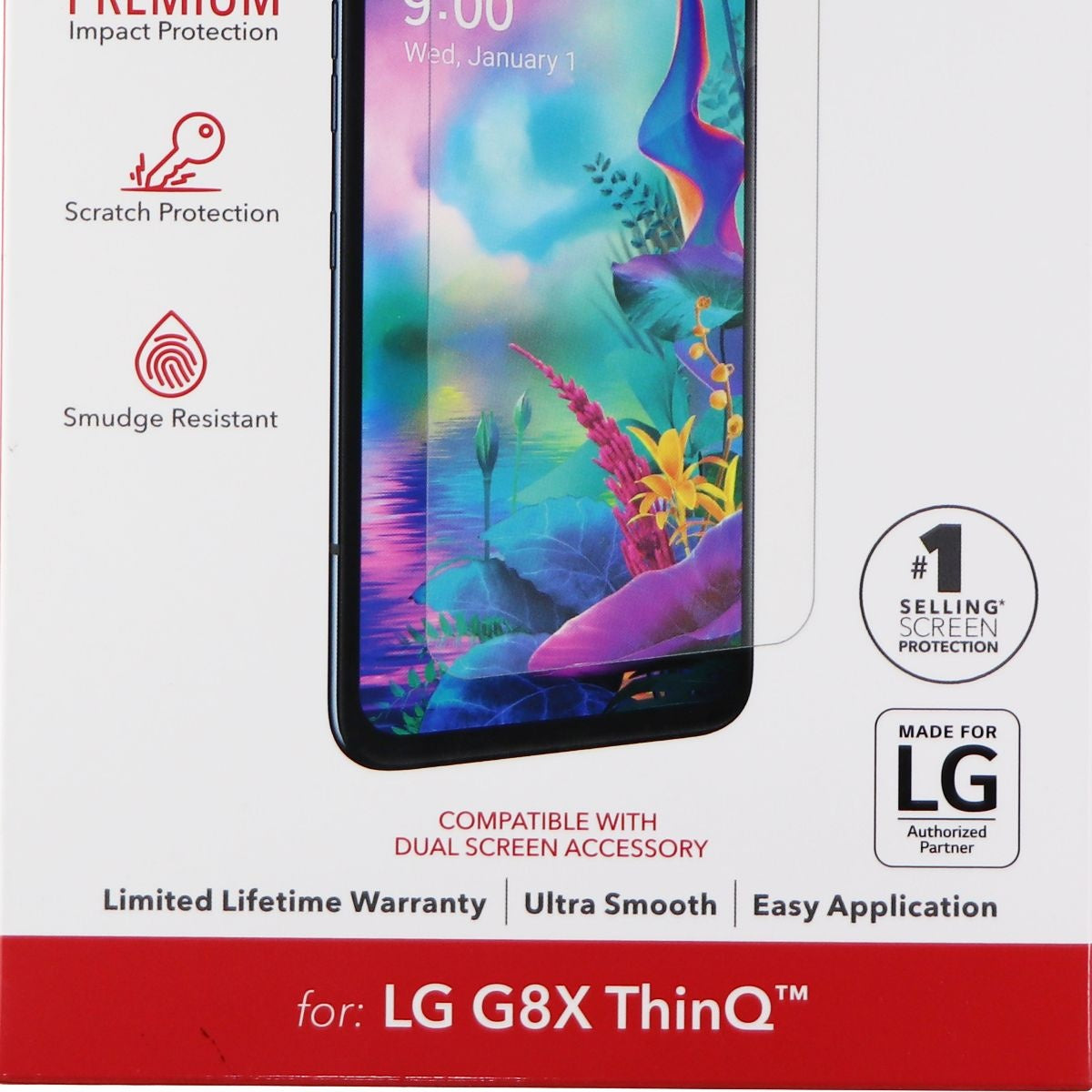 ZAGG Invisible Shield Tempered Glass for LG G8X ThinQ - Clear Cell Phone - Screen Protectors Zagg - Simple Cell Bulk Wholesale Pricing - USA Seller