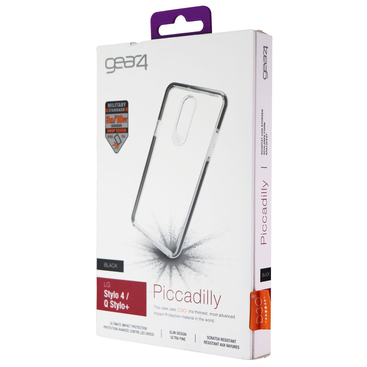 ZAGG Piccadilly Series Hard Case for LG Stylo 4 & (Q Stylo+) - Clear/Black Cell Phone - Cases, Covers & Skins Zagg    - Simple Cell Bulk Wholesale Pricing - USA Seller