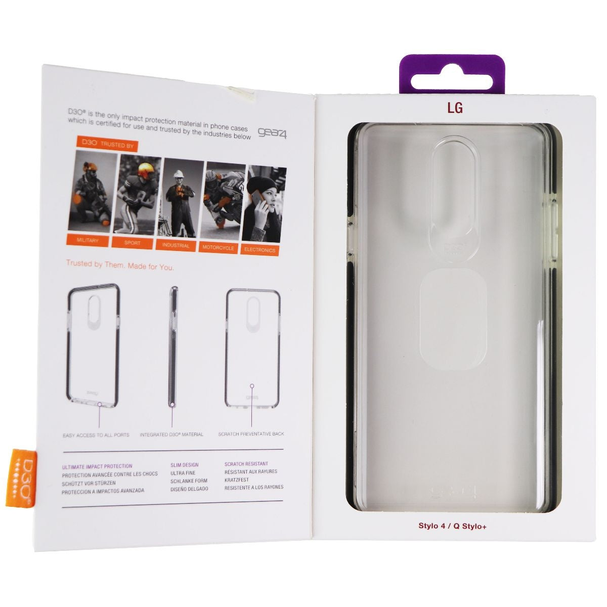 ZAGG Piccadilly Series Hard Case for LG Stylo 4 & (Q Stylo+) - Clear/Black Cell Phone - Cases, Covers & Skins Zagg - Simple Cell Bulk Wholesale Pricing - USA Seller