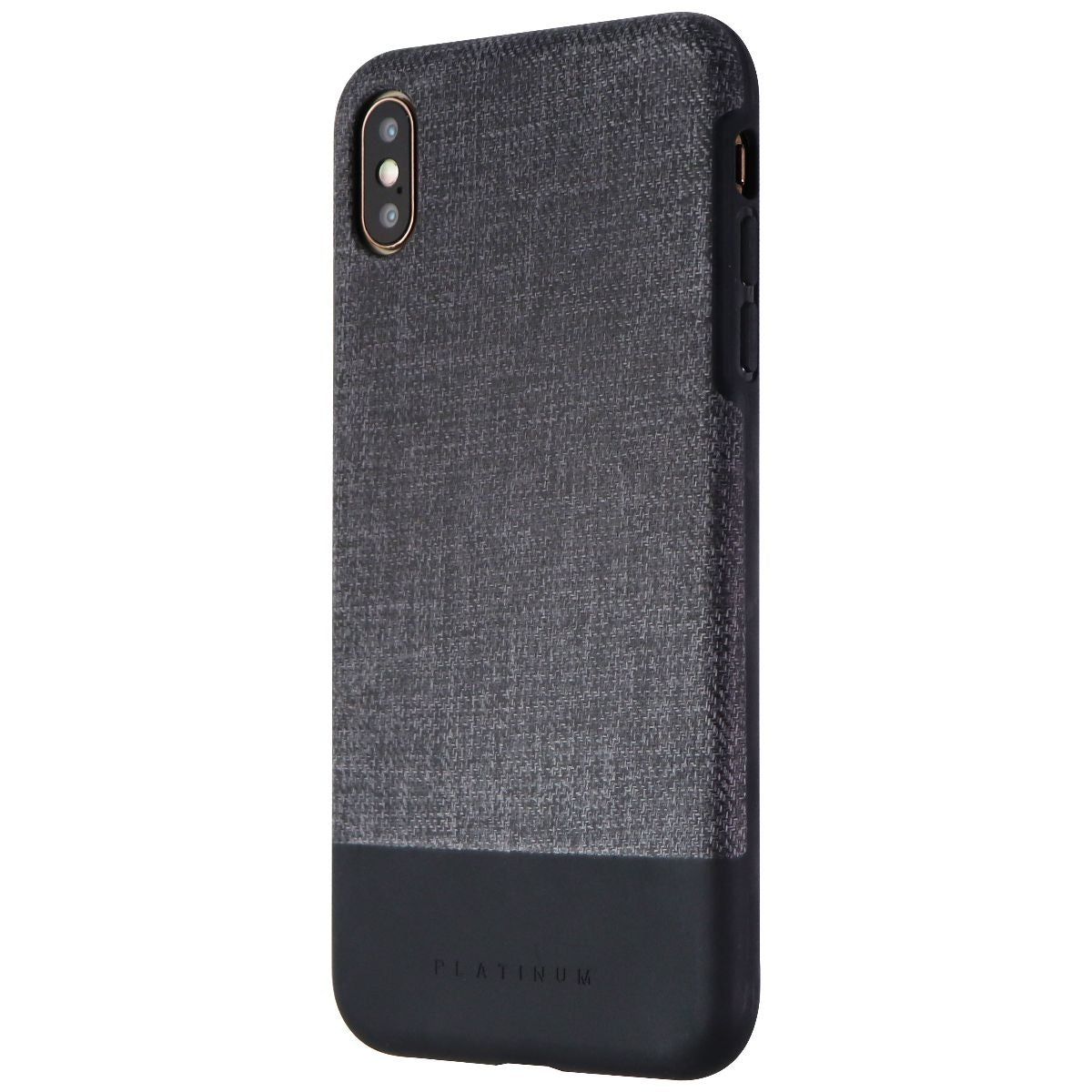 Platinum Crosshatch Case for Apple iPhone Xs Max Smartphones - Gray/Black Cell Phone - Cases, Covers & Skins Platinum - Simple Cell Bulk Wholesale Pricing - USA Seller