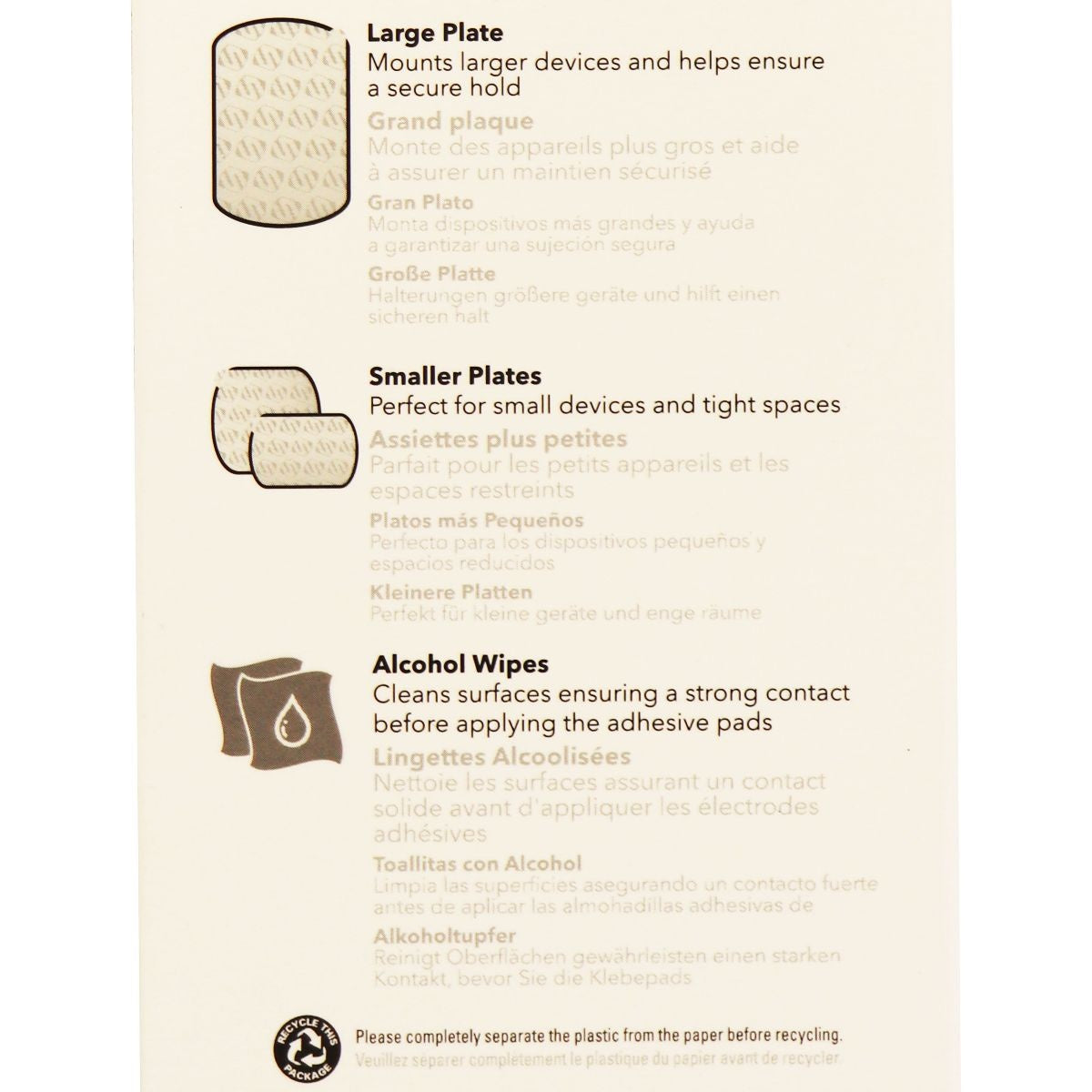 SCOSCHE MagicMount Magnetic Mount Replacement Plate Kit - Black Cell Phone - Accessory Bundles Scosche - Simple Cell Bulk Wholesale Pricing - USA Seller