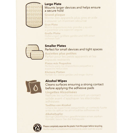 SCOSCHE MagicMount Magnetic Mount Replacement Plate Kit - Black Cell Phone - Accessory Bundles Scosche - Simple Cell Bulk Wholesale Pricing - USA Seller