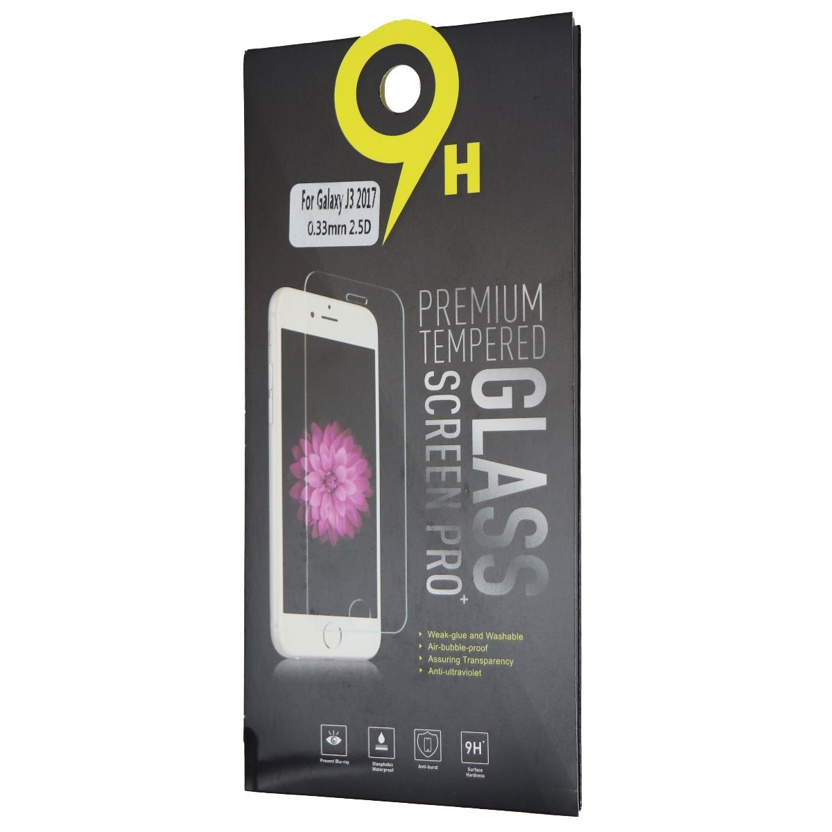 9H Premium Tempered Glass Screen Protector for Samsung Galaxy J3 (2017) - Clear Cell Phone - Screen Protectors DHG    - Simple Cell Bulk Wholesale Pricing - USA Seller
