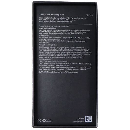 RETAIL BOX - Samsung Galaxy S10 Plus Assorted Color and Gb- NO DEVICE Cell Phone - Other Accessories Samsung    - Simple Cell Bulk Wholesale Pricing - USA Seller