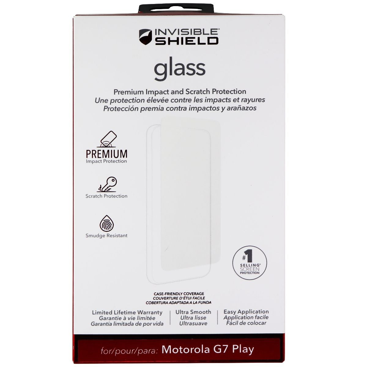 ZAGG Invisible Shield Glass Screen Protector for Motorola G7 Play - Clear Cell Phone - Screen Protectors Zagg - Simple Cell Bulk Wholesale Pricing - USA Seller