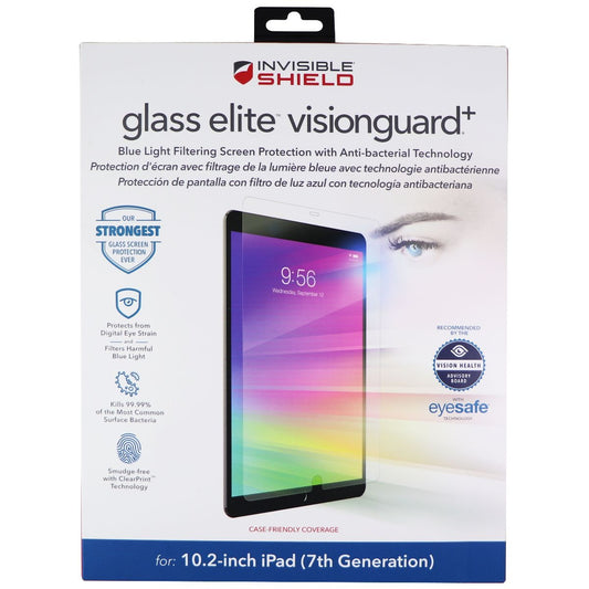 ZAGG (Glass Elite VisionGuard+) Screen Protector for Apple iPad (10.2) 7th Gen iPad/Tablet Accessories - Screen Protectors Zagg - Simple Cell Bulk Wholesale Pricing - USA Seller