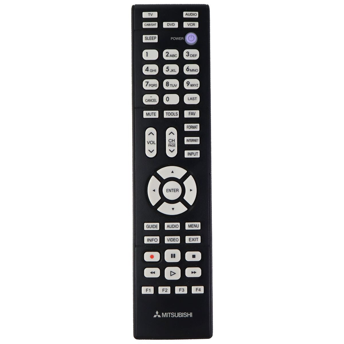 Mitsubishi OEM TV Remote Control - Black (3339BC0-000-R) TV, Video & Audio Accessories - Remote Controls Mitsubishi - Simple Cell Bulk Wholesale Pricing - USA Seller