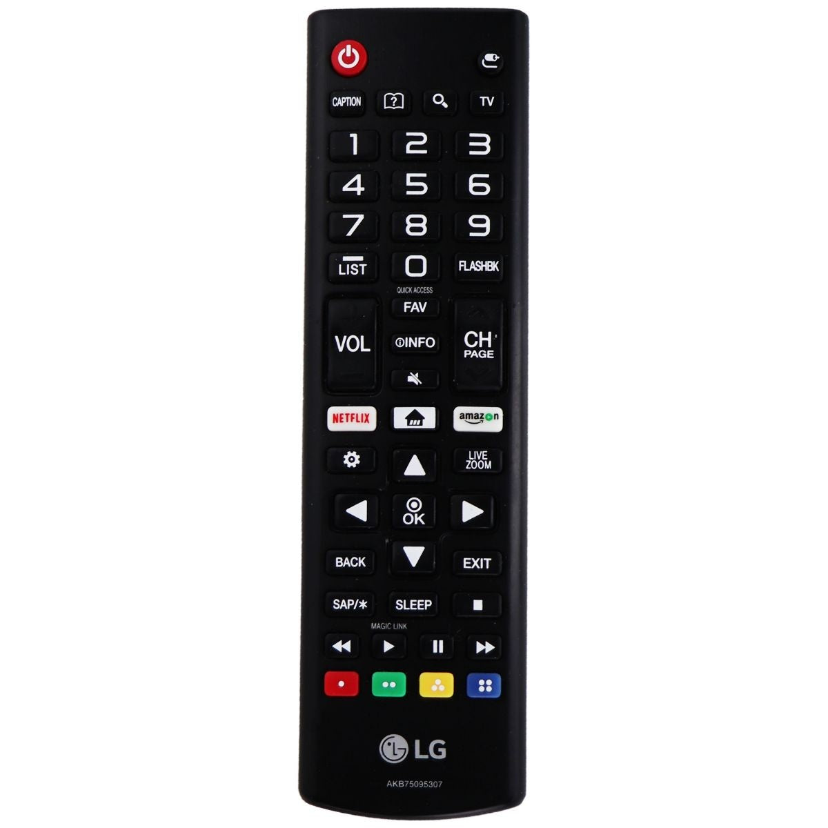 LG Remote Control (AKB75095307) for Select LG TVs - Black TV, Video & Audio Accessories - Remote Controls LG    - Simple Cell Bulk Wholesale Pricing - USA Seller