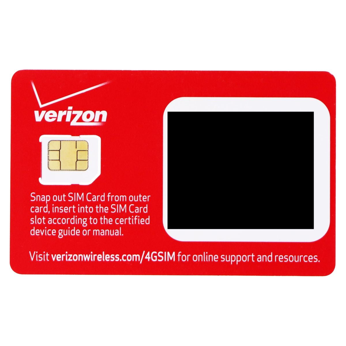 Verizon Wireless 4G LTE Micro SIM Card (BULKSIM-NFC-D) – Simple