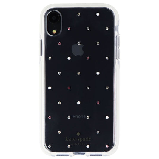 Kate Spade Defensive Hardshell Case for Apple iPhone XR - Clear / Pin Dot Gems Cell Phone - Cases, Covers & Skins Kate Spade    - Simple Cell Bulk Wholesale Pricing - USA Seller
