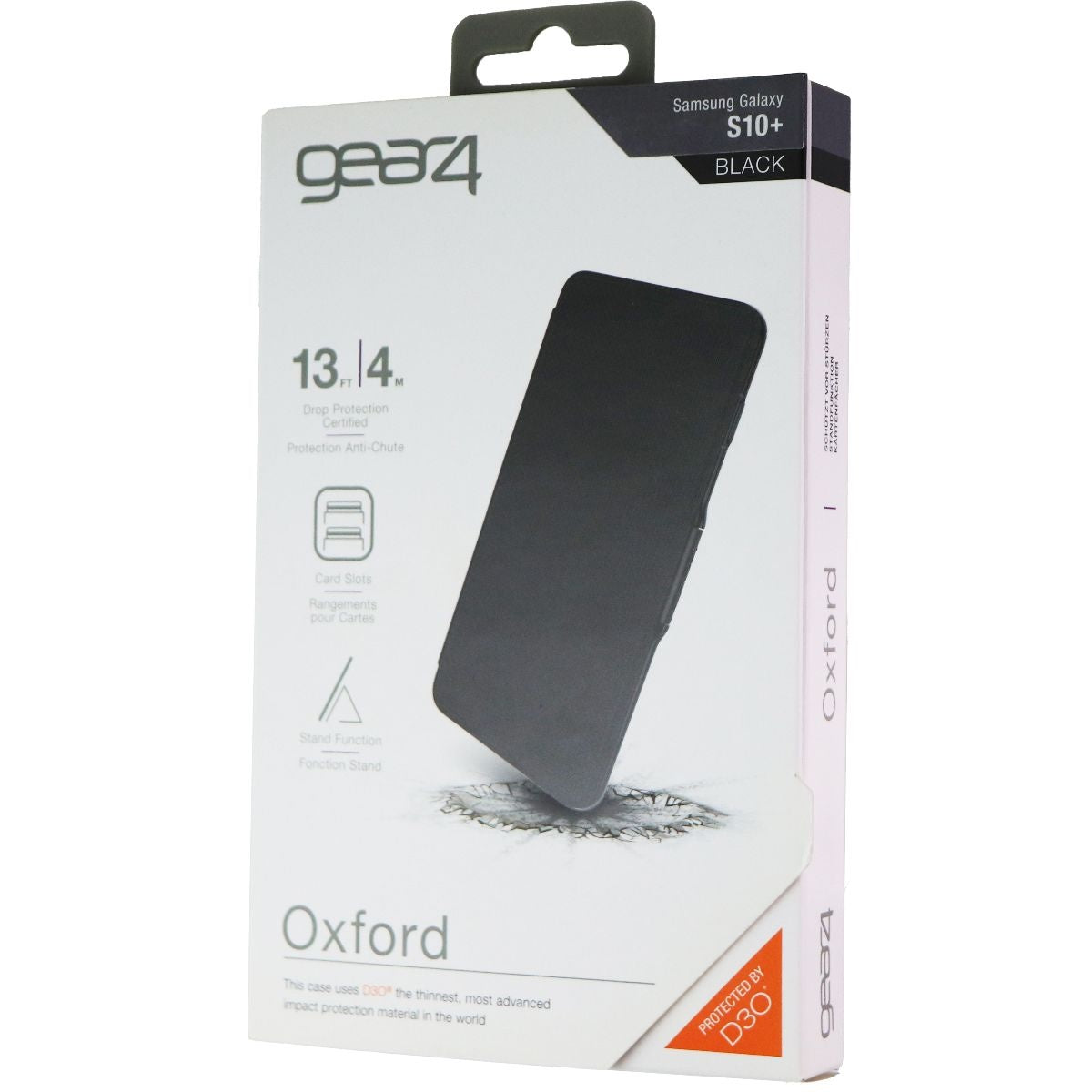 ZAGG Oxford Folio Series Hard Case for Samsung Galaxy (S10+) - Black Cell Phone - Cases, Covers & Skins Zagg    - Simple Cell Bulk Wholesale Pricing - USA Seller