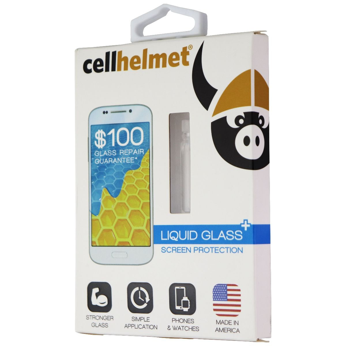 CellHelmet Liquid Glass+ Screen Protector for Phones and Watches - Clear