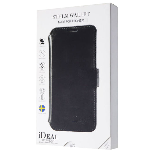 iDeal of Sweden STHLM Wallet Series Case for Apple iPhone X / iPhone XS - Black Cell Phone - Cases, Covers & Skins iDeal of Sweden    - Simple Cell Bulk Wholesale Pricing - USA Seller