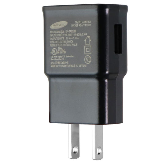 Samsung (5V/1.55A) Single USB Wall Charger Travel Adapter - Black (EP-TA50JBE) Cell Phone - Chargers & Cradles Samsung - Simple Cell Bulk Wholesale Pricing - USA Seller