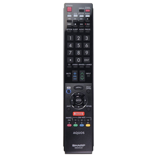 Sharp OEM TV Remote Control with Netflix Key - Black (GB005WJSA) TV, Video & Audio Accessories - Remote Controls SHARP    - Simple Cell Bulk Wholesale Pricing - USA Seller