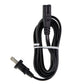 I-Sheng (IS-033) 6Ft 125V 7A 2-Prong Power Cable - Black Cell Phone - Cables & Adapters I-Sheng - Simple Cell Bulk Wholesale Pricing - USA Seller