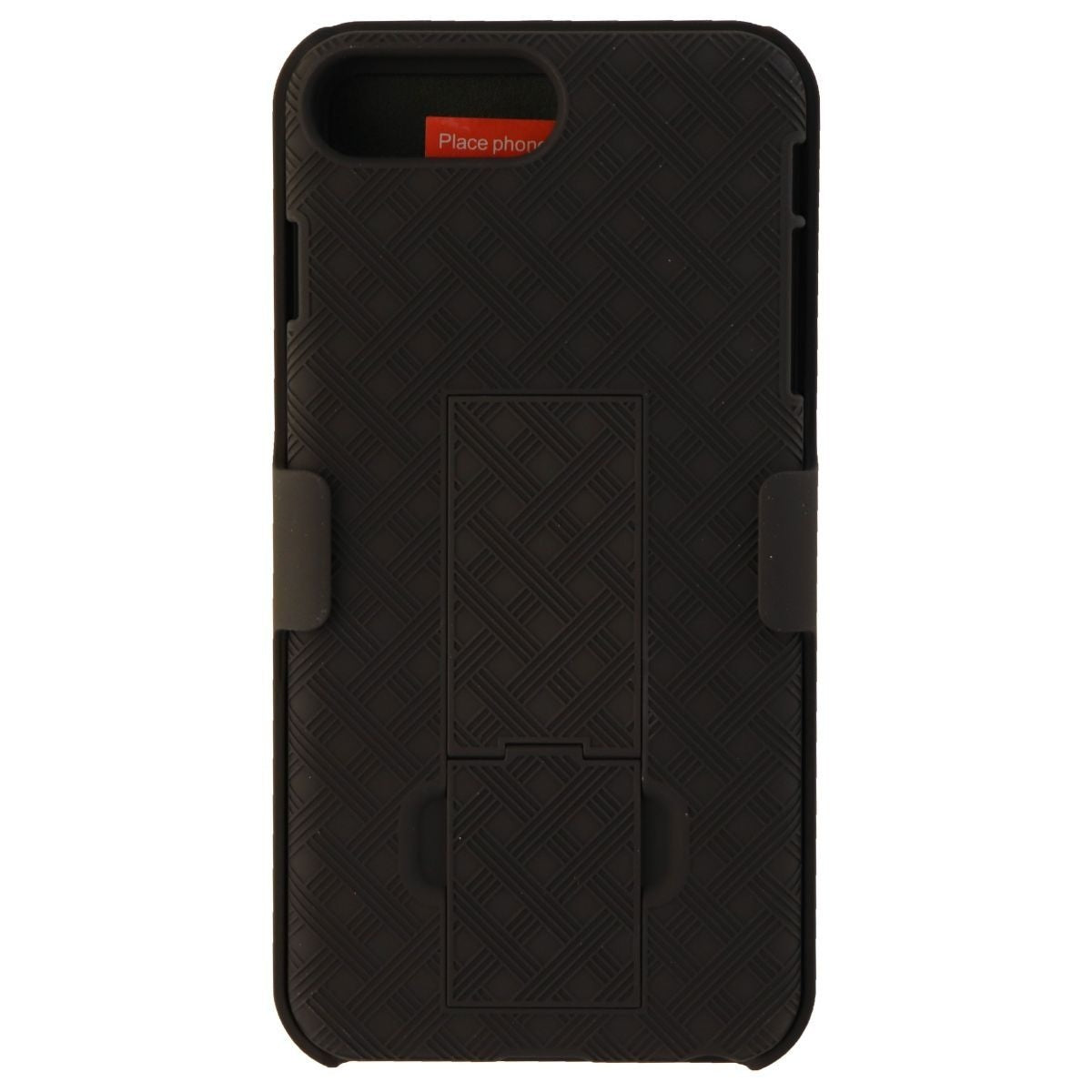 Verizon Hardshell Case with Holster for iPhone 8 Plus / 7 Plus / 6s Plus - Black Cell Phone - Cases, Covers & Skins Verizon - Simple Cell Bulk Wholesale Pricing - USA Seller