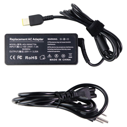 Replacement 65W A/C Adapter for Lenovo Computers (ADLX65NCT3A) - Black Computer Accessories - Laptop Power Adapters/Chargers Lenovo - Simple Cell Bulk Wholesale Pricing - USA Seller