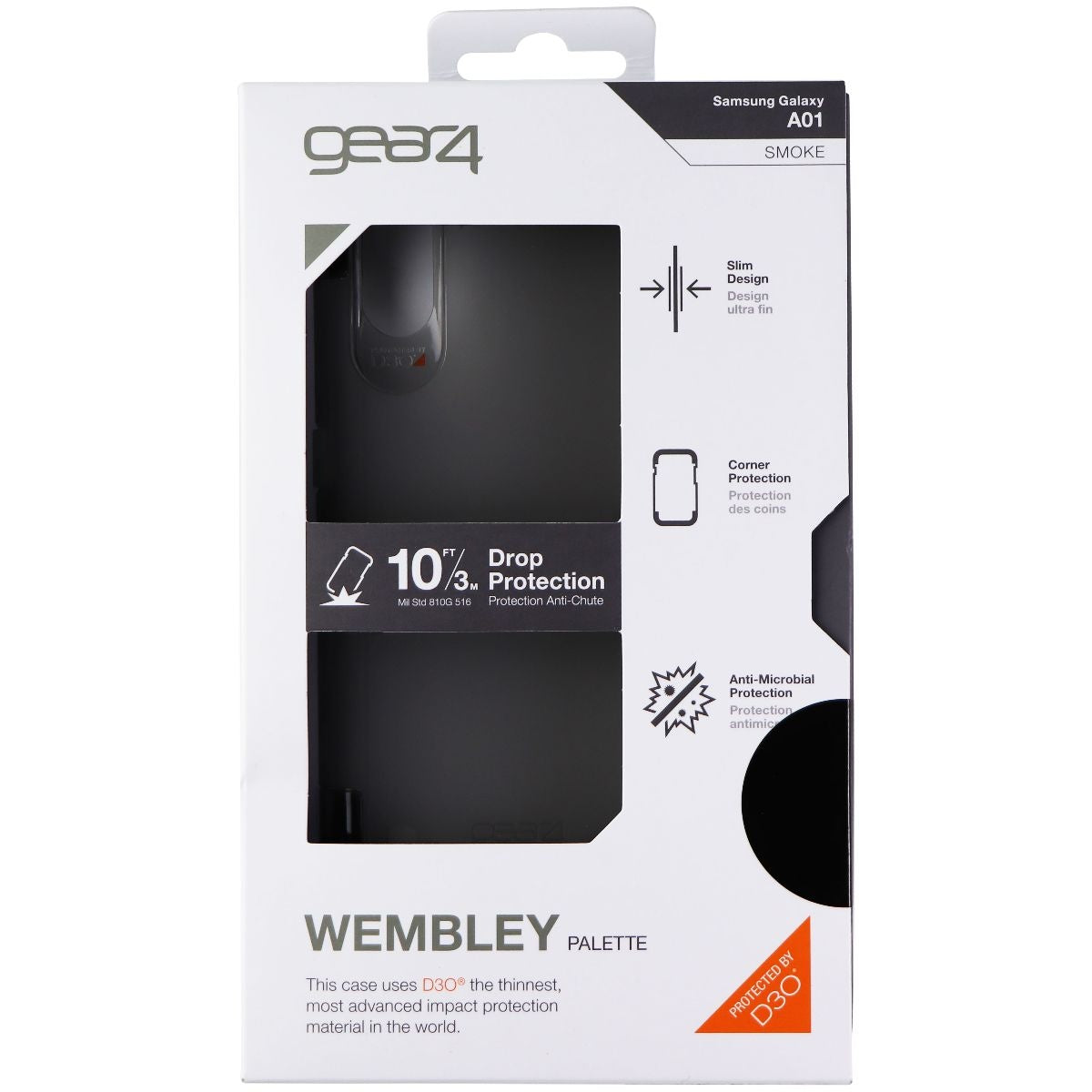 ZAGG Wembley Palette Series Gel Case for Samsung Galaxy A01 - Smoke Black Cell Phone - Cases, Covers & Skins Zagg    - Simple Cell Bulk Wholesale Pricing - USA Seller