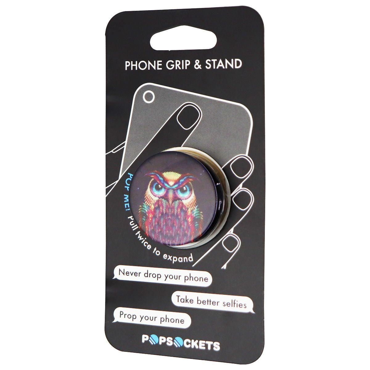 PopSockets Collapsible Grip & Stand for Phones and Tablets - Owl Cell Phone - Mounts & Holders PopSockets - Simple Cell Bulk Wholesale Pricing - USA Seller