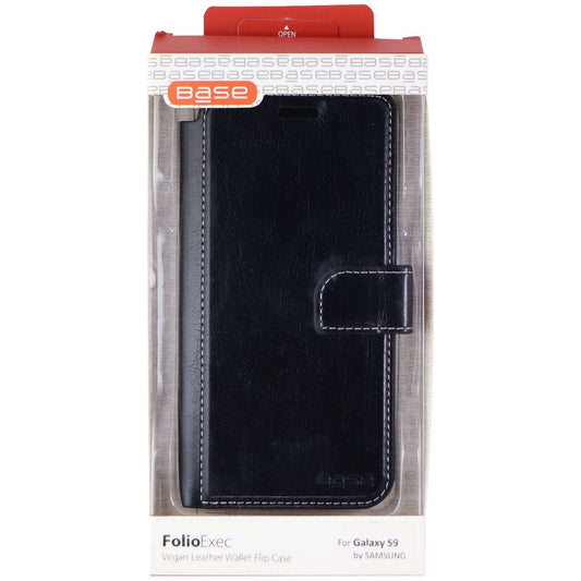 Base Folio Exec Wallet Case for Samsung Galaxy S9 - Black Cell Phone - Cases, Covers & Skins Base - Simple Cell Bulk Wholesale Pricing - USA Seller