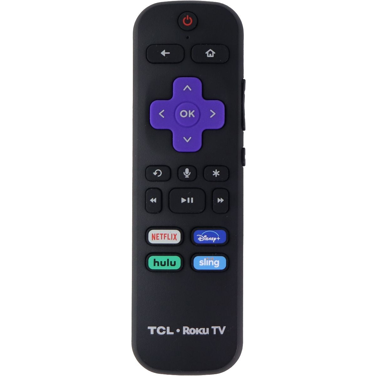 TCL TV Remote Control (RC-AL5) with Netflix/Disney+/Hulu/Sling Buttons - Black TV, Video & Audio Accessories - Remote Controls TCL - Simple Cell Bulk Wholesale Pricing - USA Seller