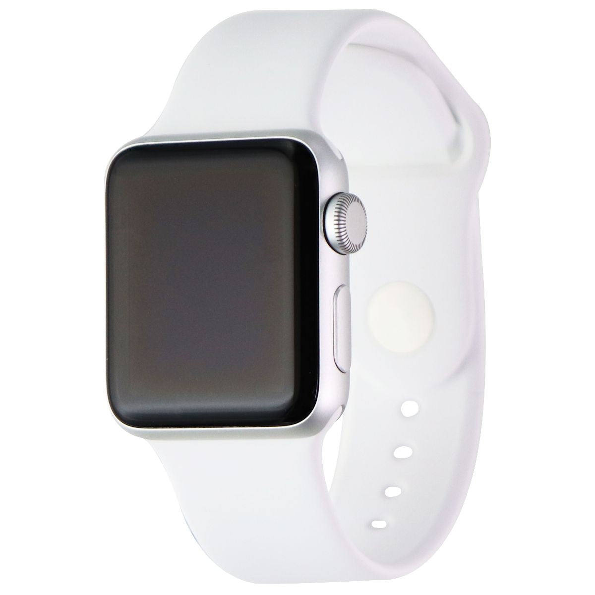 Apple Watch Series 3 (A1858) 38mm (GPS) Silver Aluminum Case / White Sport Band Smart Watches Apple - Simple Cell Bulk Wholesale Pricing - USA Seller