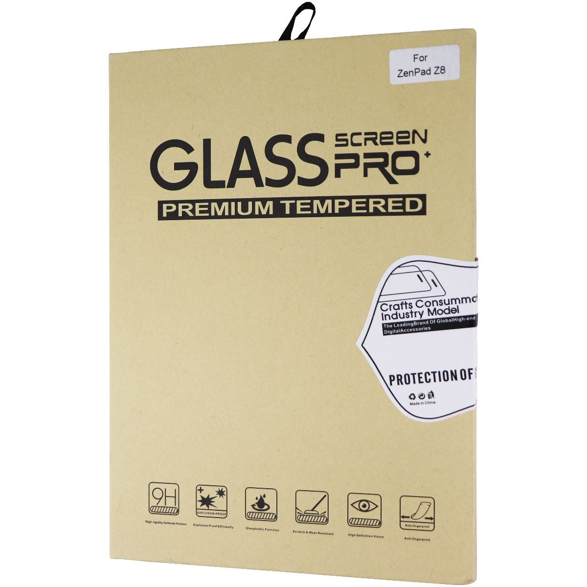 Glass (Screen Pro+) Premium Tempered Glass for Asus ZenPad Z8 - Clear iPad/Tablet Accessories - Screen Protectors Unbranded    - Simple Cell Bulk Wholesale Pricing - USA Seller
