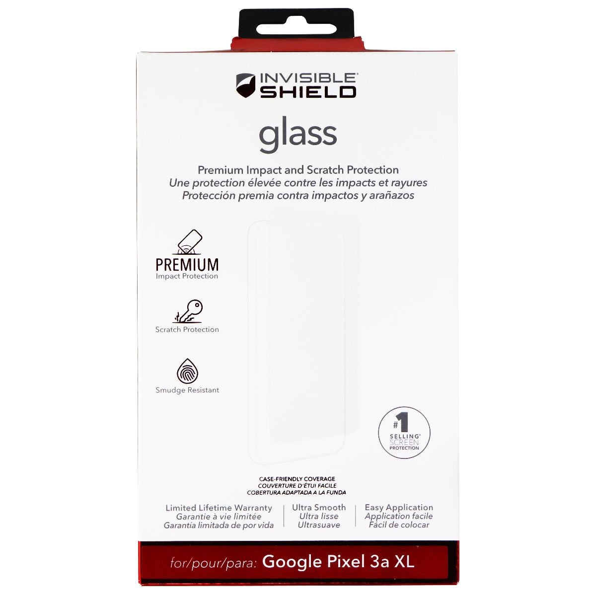 ZAGG Invisible Shield (Glass) Tempered Glass for Google Pixel 3a XL - Clear Cell Phone - Screen Protectors Zagg - Simple Cell Bulk Wholesale Pricing - USA Seller