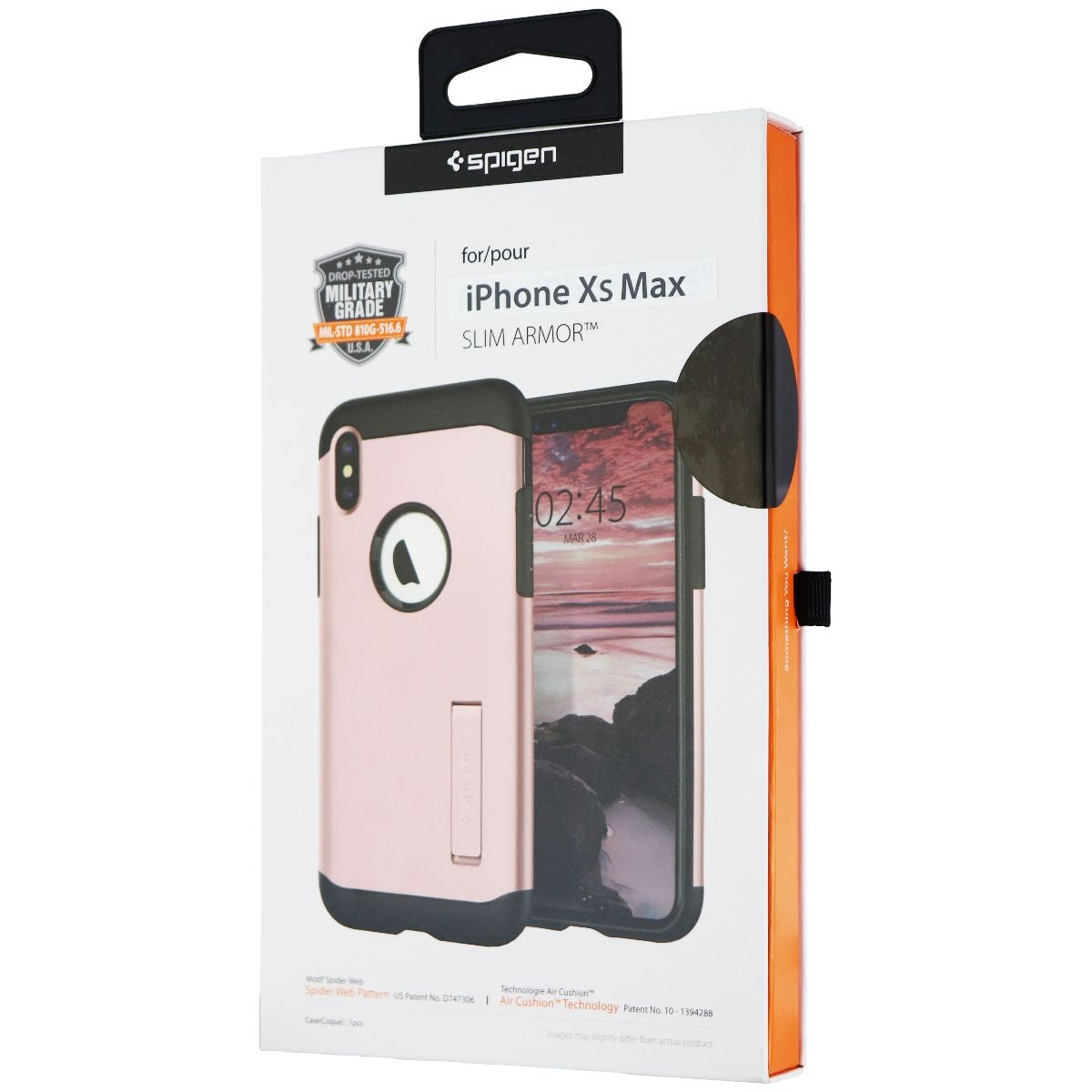 Spigen Slim Armor Case With Kickstand for iPhone Xs Max - Rose Gold Cell Phone - Cases, Covers & Skins Spigen - Simple Cell Bulk Wholesale Pricing - USA Seller