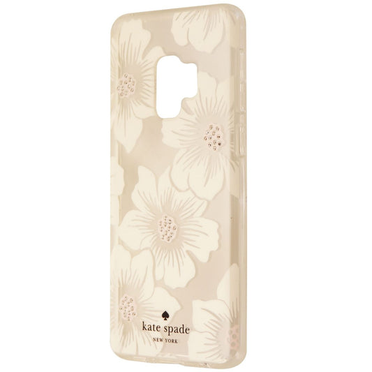 Kate Spade Hybrid Hardshell Case for Galaxy S9 - Clear/White Jewel Flower Cell Phone - Cases, Covers & Skins Kate Spade - Simple Cell Bulk Wholesale Pricing - USA Seller