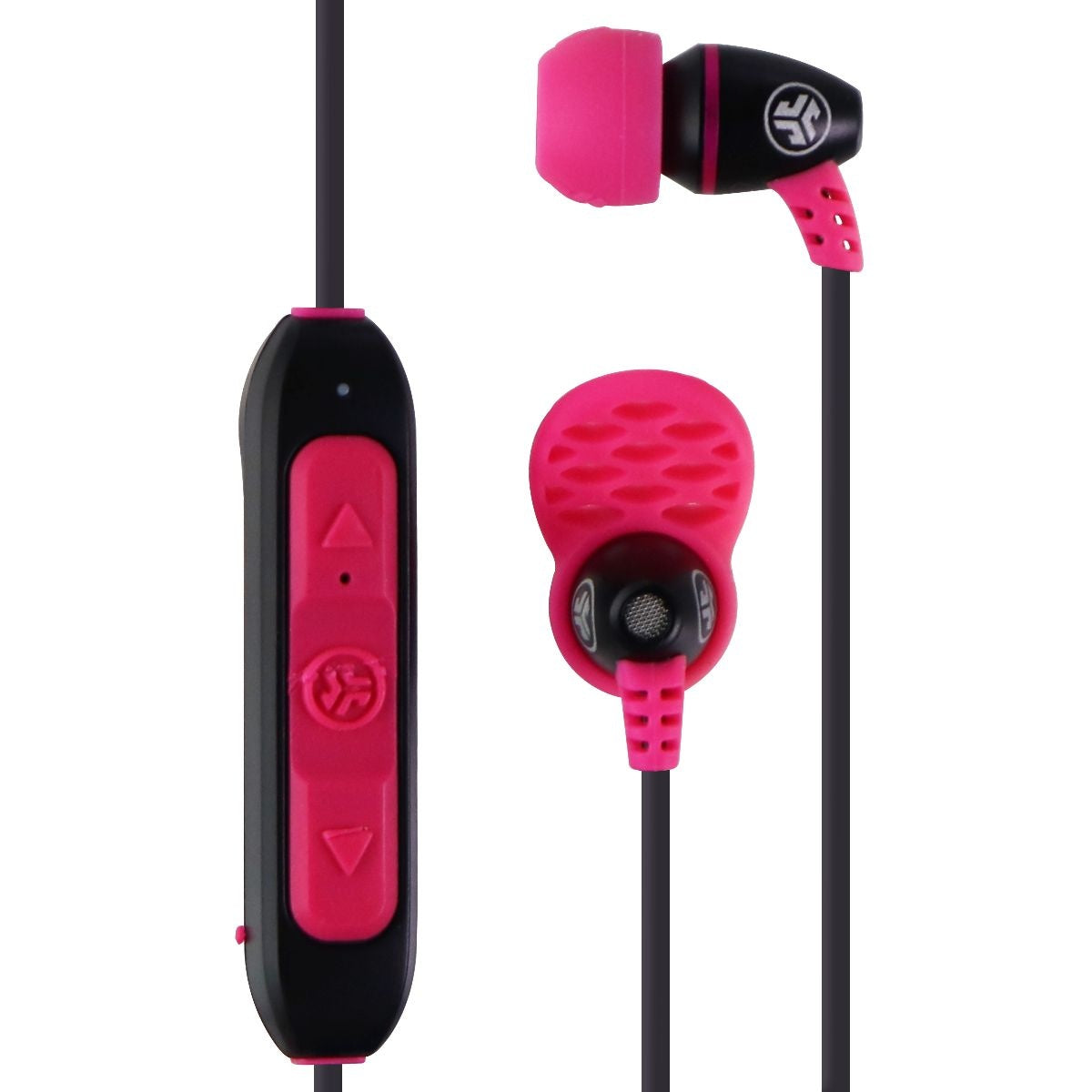 JLab Audio Metal Bluetooth Wireless Rugged Earbuds - Black / Pink Parts & Accessories - Headsets & Earpieces JLAB - Simple Cell Bulk Wholesale Pricing - USA Seller