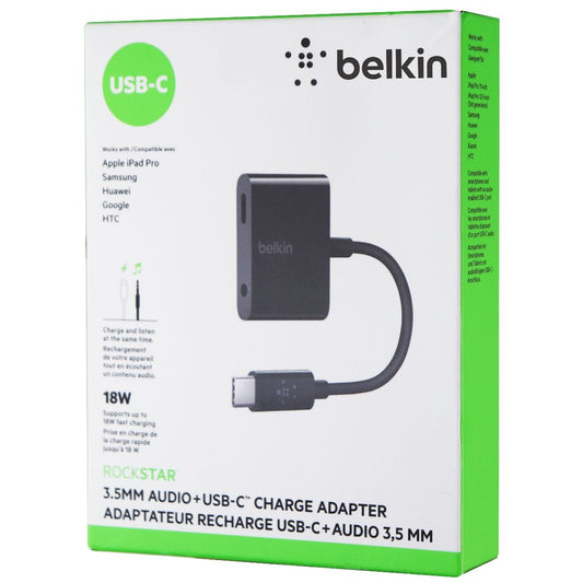 Belkin (F7U080BTBLK) 3.5mm Audio Adapter for USB-C Devices - Black Cell Phone - Cables & Adapters Belkin - Simple Cell Bulk Wholesale Pricing - USA Seller