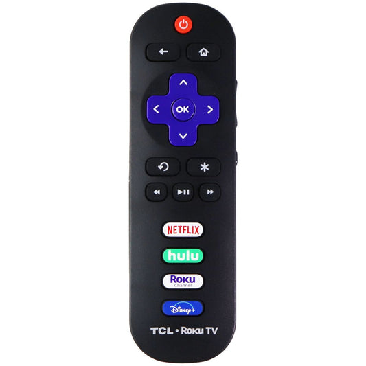 TCL Remote Control (TCLRMTSC201) w/ Netflix/Hulu/Disney+ Keys for TVs - Black TV, Video & Audio Accessories - Remote Controls TCL    - Simple Cell Bulk Wholesale Pricing - USA Seller