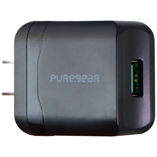 PureGear QC 3.0 (USB) Wall Charger and 5-Foot Micro-USB Cable - Black Cell Phone - Chargers & Cradles PureGear - Simple Cell Bulk Wholesale Pricing - USA Seller