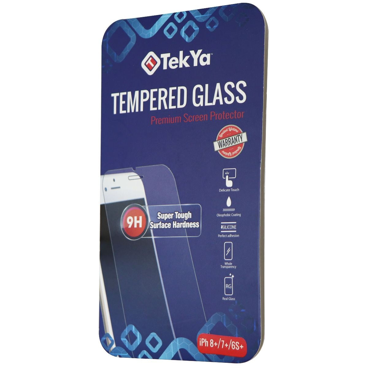 TekYa Premium Tempered Glass Screen Protector for iPhone 8 Plus/7 Plus - Clear Cell Phone - Screen Protectors TekYa - Simple Cell Bulk Wholesale Pricing - USA Seller
