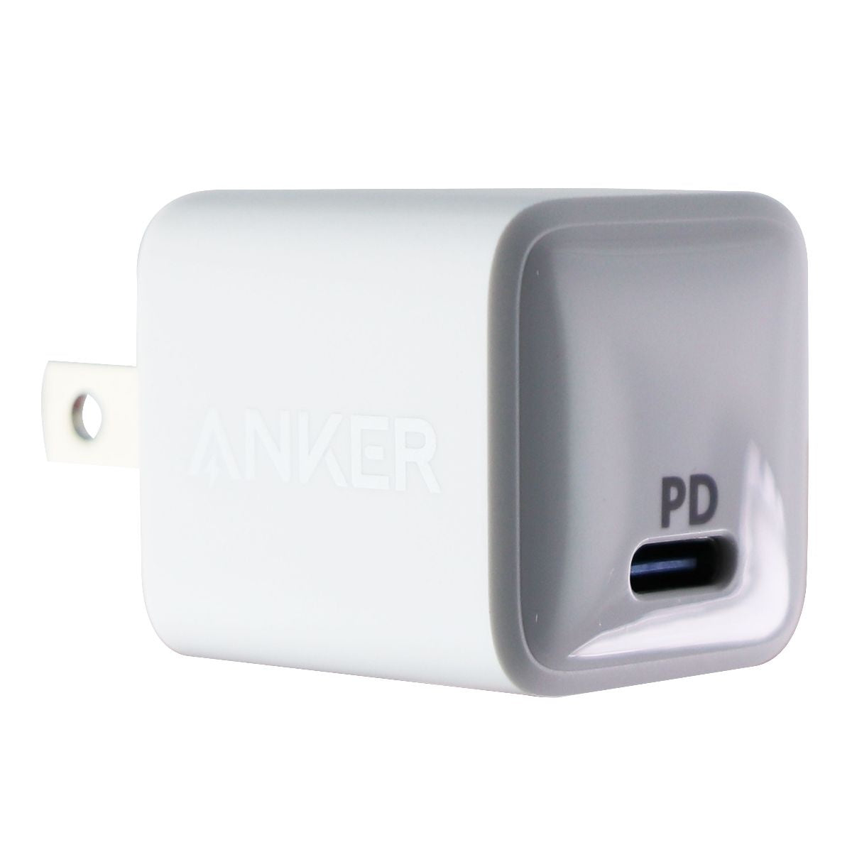 Anker PowerPort Nano 18W Single USB-C Wall Charger Adapter - White Cell Phone - Chargers & Cradles Anker - Simple Cell Bulk Wholesale Pricing - USA Seller